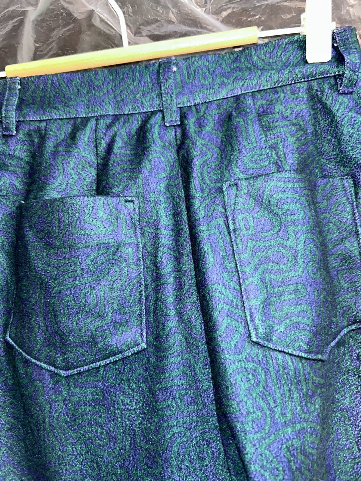 Keith Haring × Vintage Meets Sly Fullprint Wool Pants Size 26" / US 2 / IT 38 - 8 Thumbnail