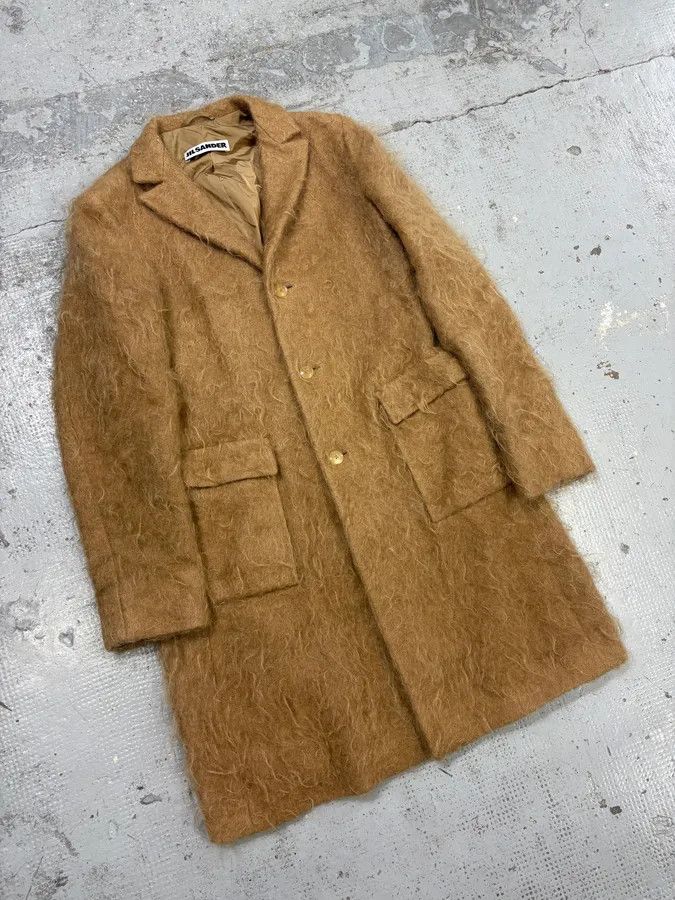 Jil Sander Jil Sander Beige Mohair Classy Long Coat Size US XS / EU 42 / 0 - 4 Thumbnail