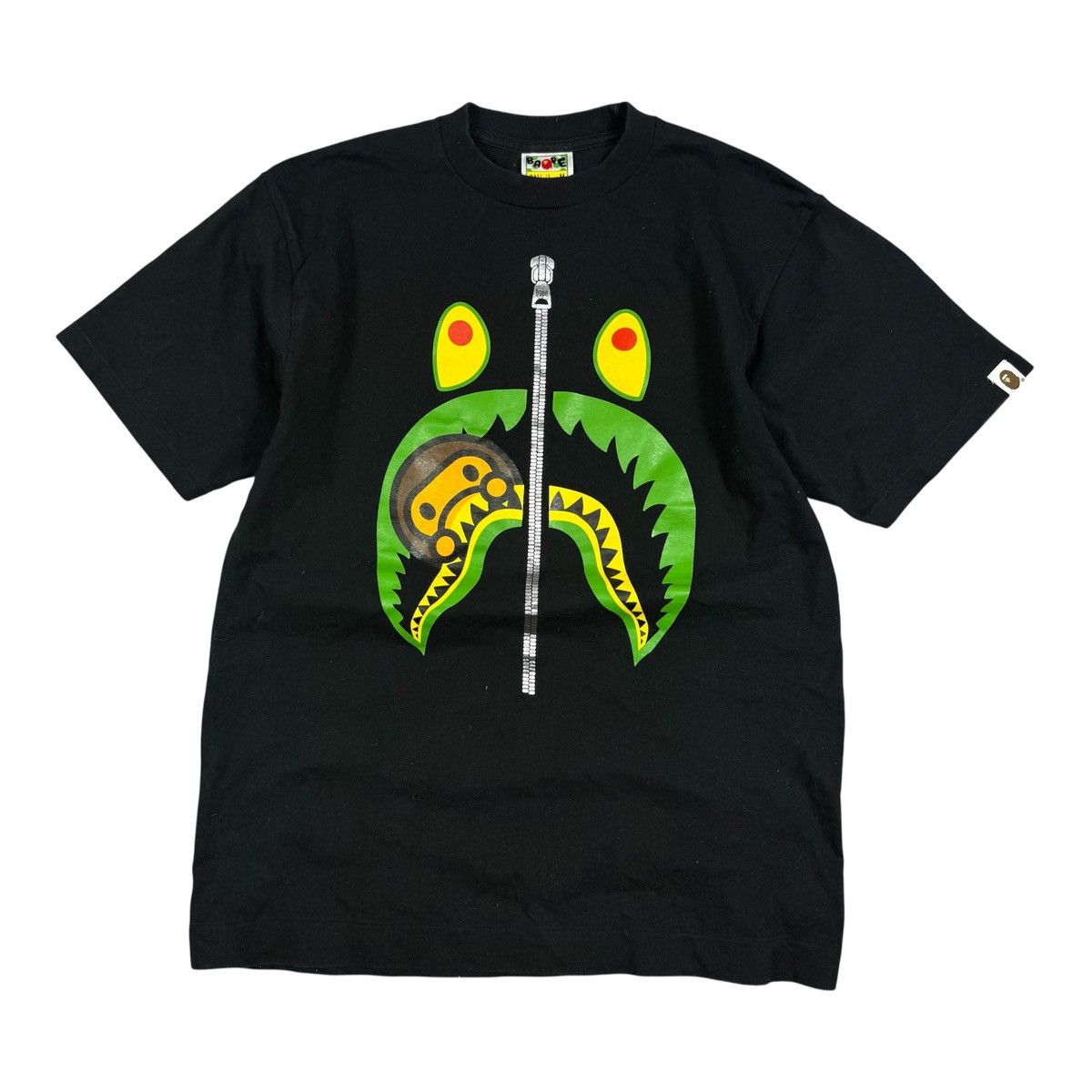 Bape Bape 2008 Baby Milo Shark ‘Black’ T-Shirt Size US M / EU 48-50 / 2 - 1 Thumbnail