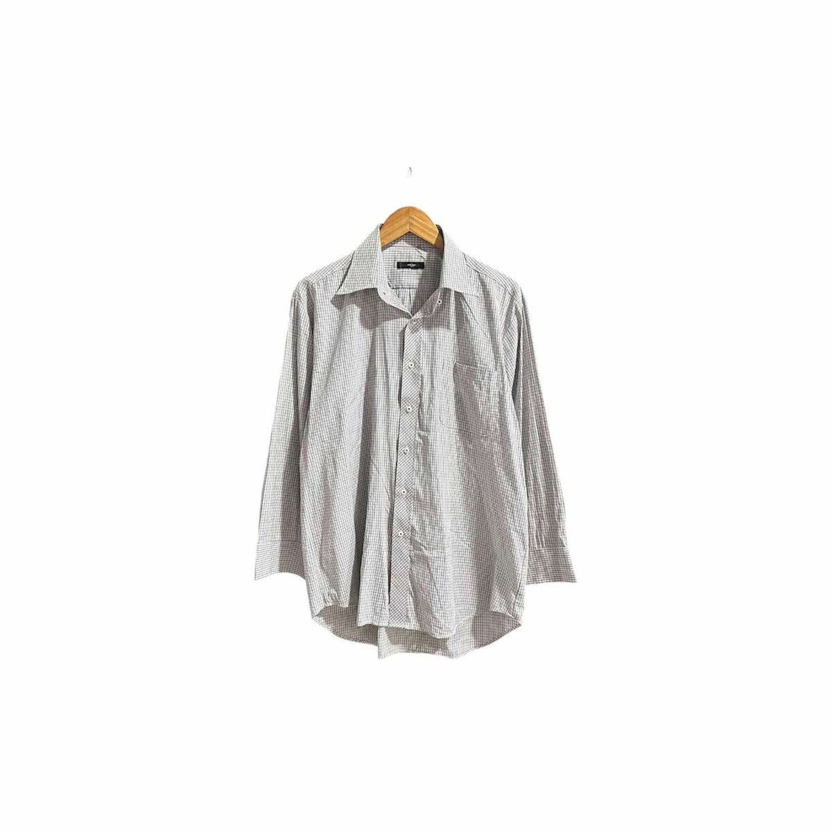 Yohji Yamamoto 🔥Vintage Sacsny Y’Saccs Yohji Yamamoto Shirt Ls Grid Size US L / EU 52-54 / 3 - 9 Thumbnail
