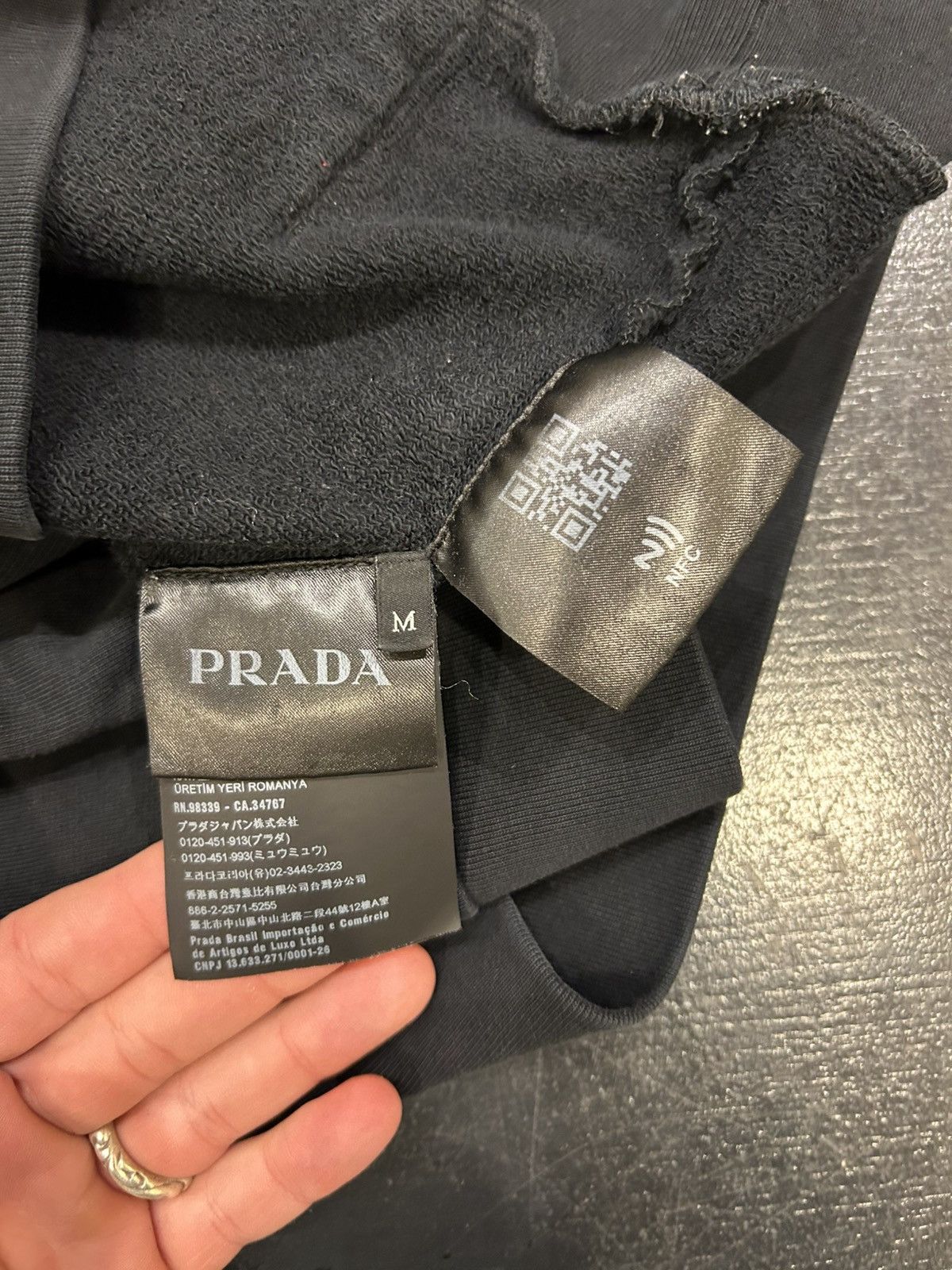 Prada Prada Hoodie Black Size US M / EU 48-50 / 2 - 4 Thumbnail