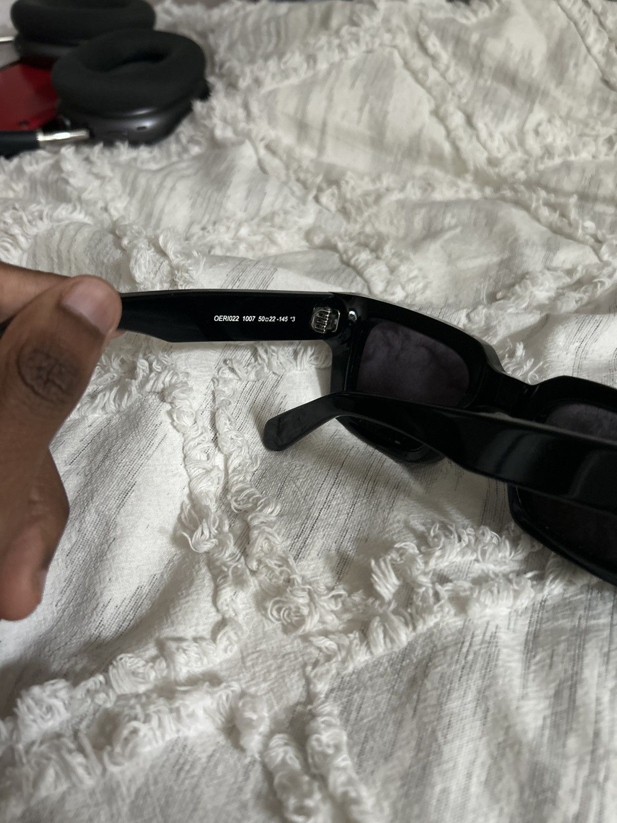 Off-White Off White Acetate Arthur Square Sunglasses All Black Size ONE SIZE - 6 Thumbnail