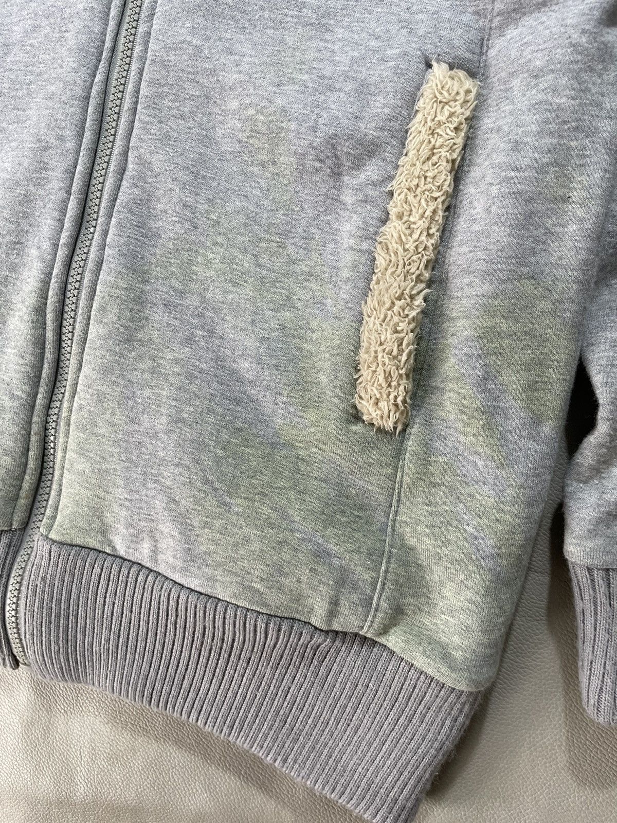 If Six Was Nine Japanese Distressed Zip Fur Hoodie ifsix lgb punk style Size US M / EU 48-50 / 2 - 2 Thumbnail