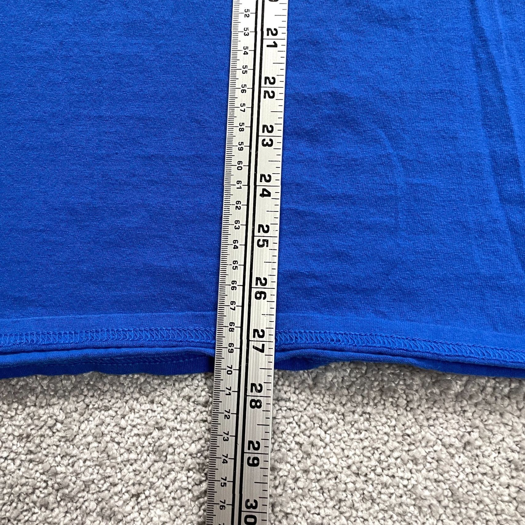 Gildan VINTAGE Gildan Heavy Cotton T-Shirt Men 3XL Blue Chalk Short Sleeve Crew Neck Cotton Shirt Men's Casual Outdoor Size US XXL / EU 58 / 5 - 7 Thumbnail