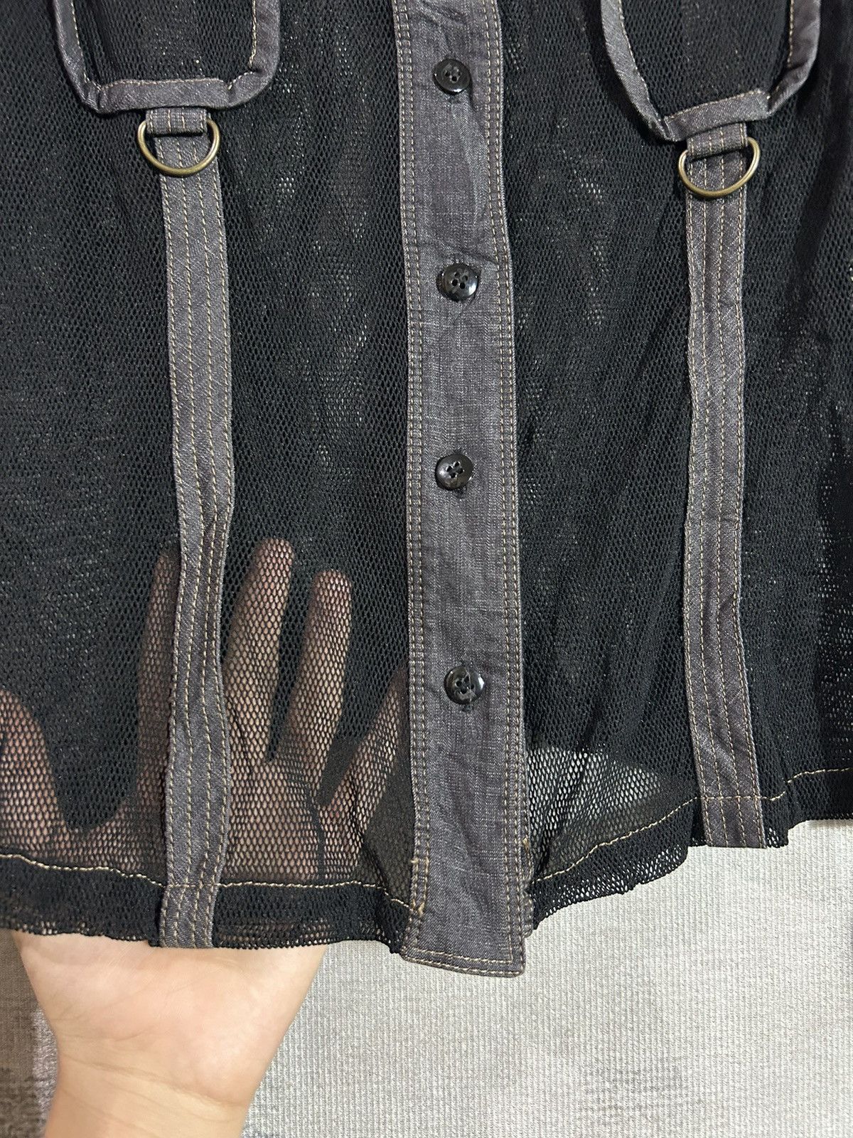 If Six Was Nine 💥BINDING OFFER💥Undefined Japan Fishnet Gothic Shirt Size US S / EU 44-46 / 1 - 8 Thumbnail
