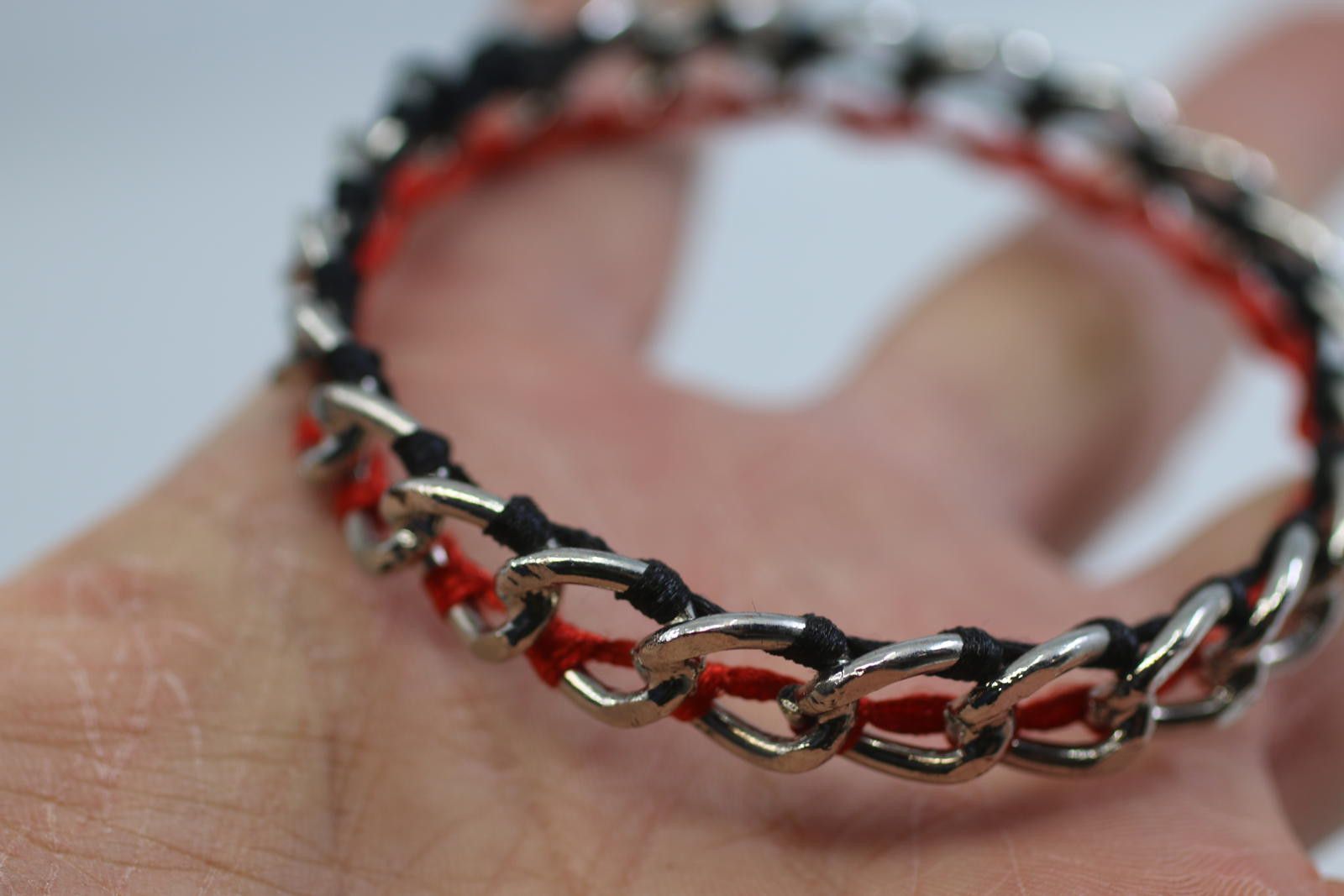 The Unbranded Brand Chain Bracelet & Drop Earrings Set – Black / Red Jewelry Size ONE SIZE - 7 Thumbnail