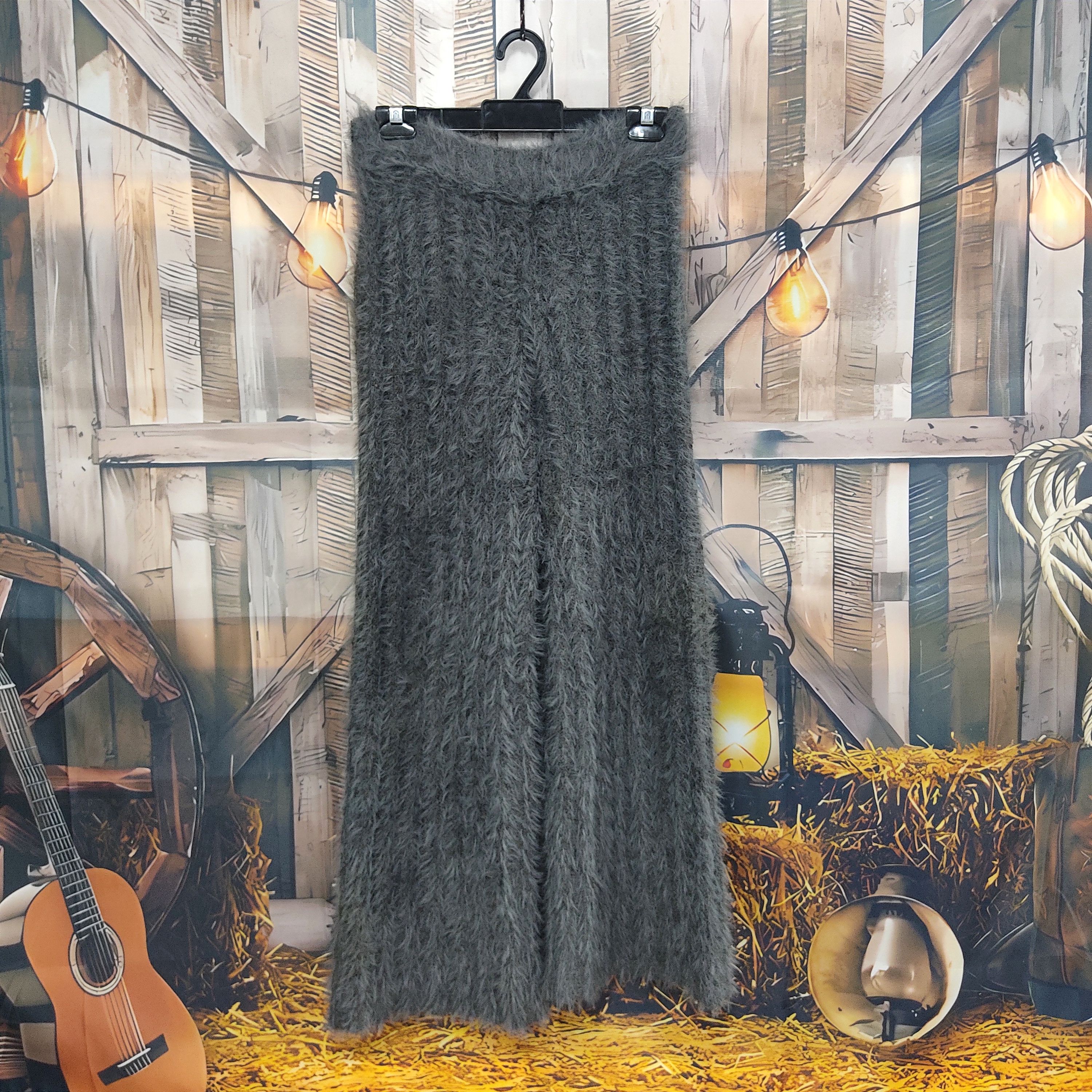 Beauty Beast GELATO PIQUE Fluffy Mohair Fur Flare Pants Size 28" / US 6 / IT 42 - 1 Thumbnail