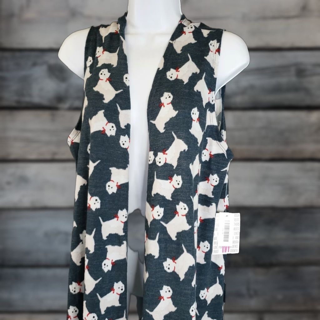 Vintage VINTAGE LuLaRoe Womens Joy Duster Shirt M Blue Sleeveless 4838? Size M / US 6-8 / IT 42-44 - 1 Thumbnail
