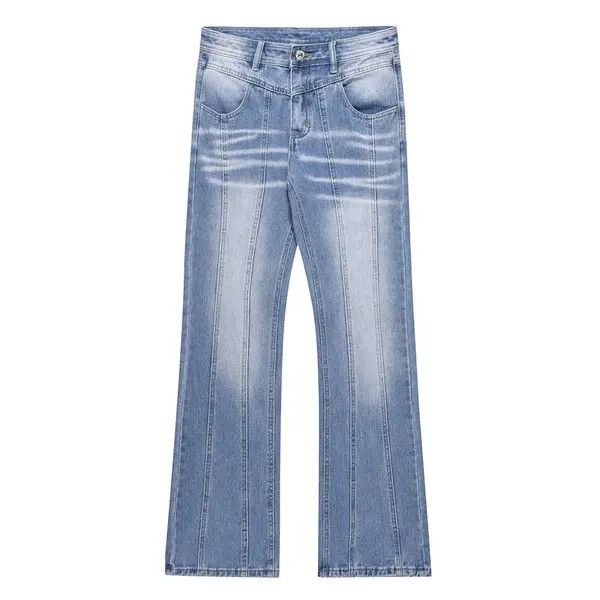 Vintage Haseki x Yura distressed flare fade vibe jeans Size US 30 / EU 46 - 1 Thumbnail
