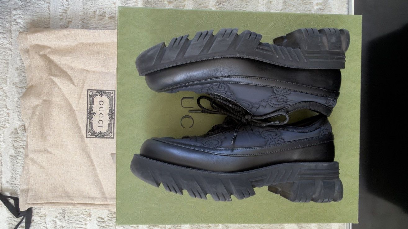 Gucci Gucci Nylon Monogram Romance Calfskin Mens Shoes Size 7 Size US 7 / EU 40 - 5 Thumbnail