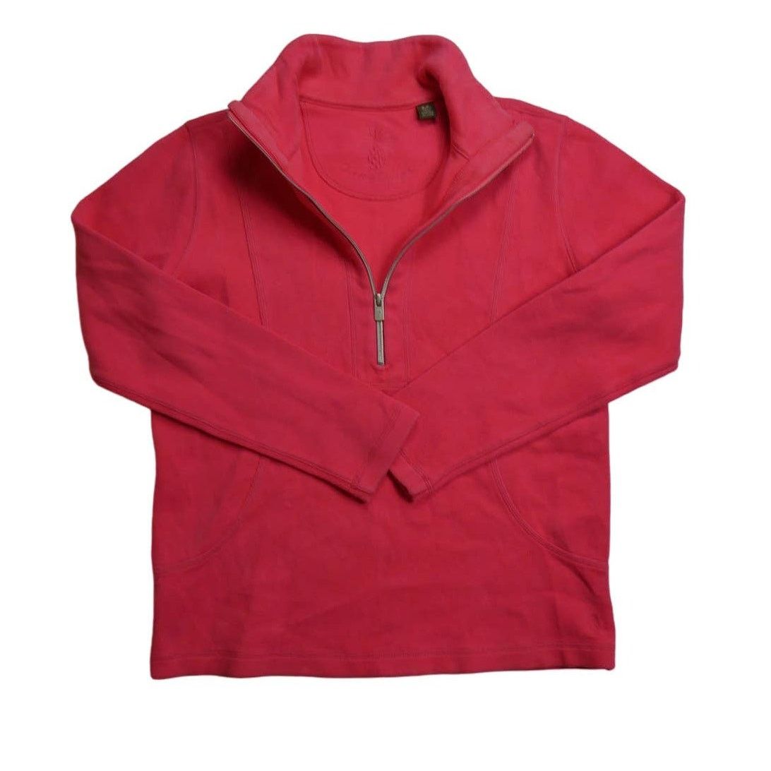 Tommy Bahama Tommy Bahama 1/2 zip Henley sweatshirt, small, neon pink NEW Size S / US 4 / IT 40 - 1 Thumbnail