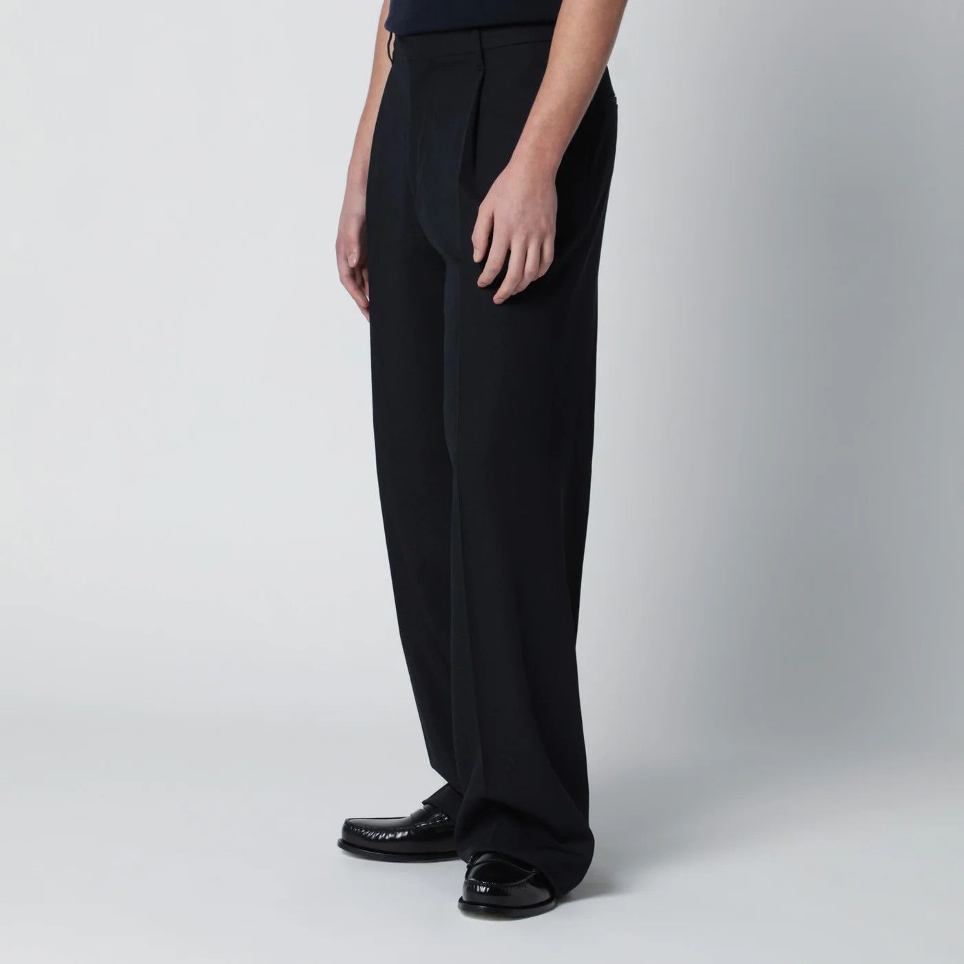 Lardini o1d2blof0526 Wool Trouser Pants in Blue Size US 36 / EU 52 - 3 Thumbnail