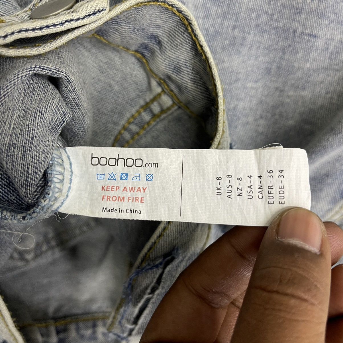 Boohoo Boohoo Distressed Deconstructed Denim Jacket Size M / US 6-8 / IT 42-44 - 7 Thumbnail