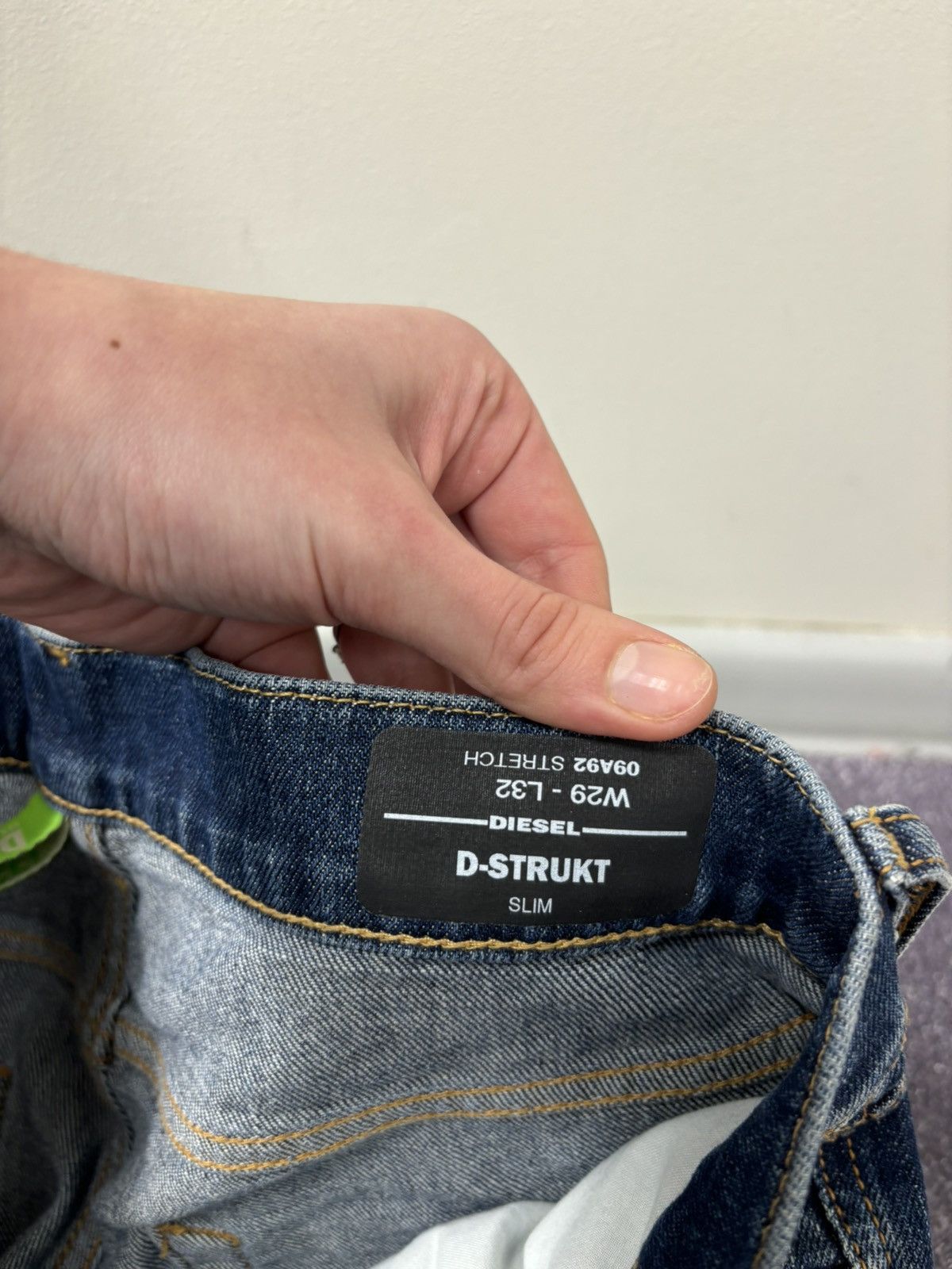 Diesel Diesel D-Strukt Slim Stretch NWT Avant Garde Denim Jeans Size US 29 - 12 Thumbnail