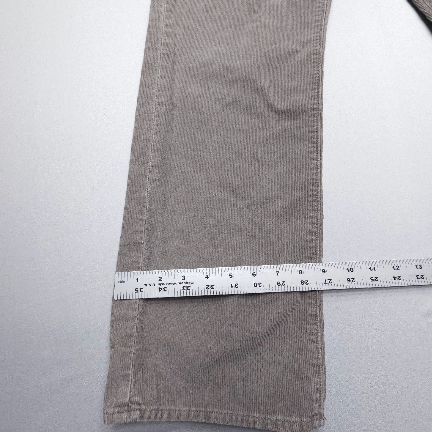 J.Crew J.CREW Jeans Corduroy Straight 34x30 Gray Mens 90s Vintage Cord Jeans / Pants Regular Rise Mid 5-Pocket Design Size US 34 / EU 50 - 6 Thumbnail