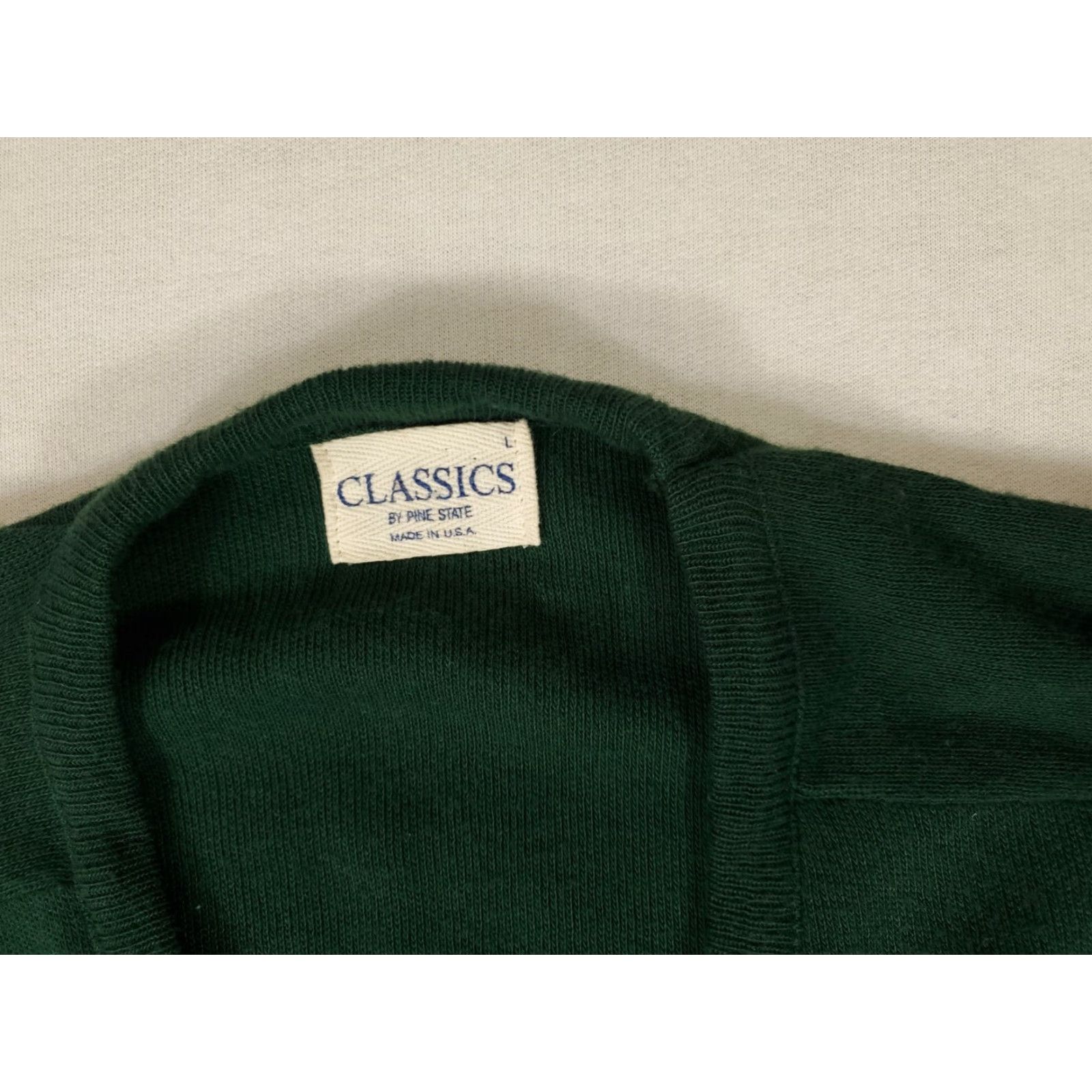 Vintage VINTAGE Sinclair Oil VTG Classics by Pine State Sweater Mens L Green Made USA Size US L / EU 52-54 / 3 - 3 Thumbnail