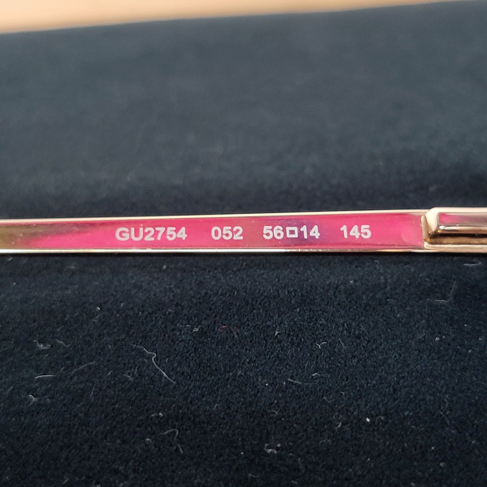 Guess Guess Eyeglasses Gold Glitter / Black Frames 56/14 145 Size ONE SIZE - 8 Thumbnail