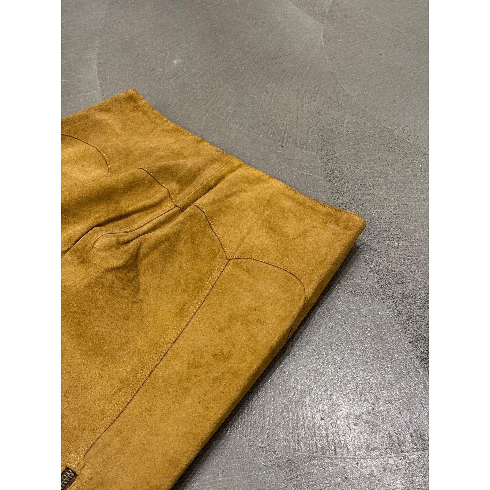 Dolce & Gabbana 2001 Dolce & Gabbana suede western zipper leather pants Size US 35 - 7 Thumbnail