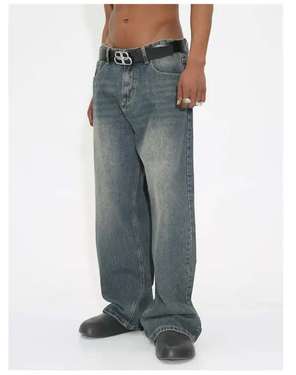 VIBE skate hiphop washed faded baggy jeans Size US 30 / EU 46 - 4 Thumbnail