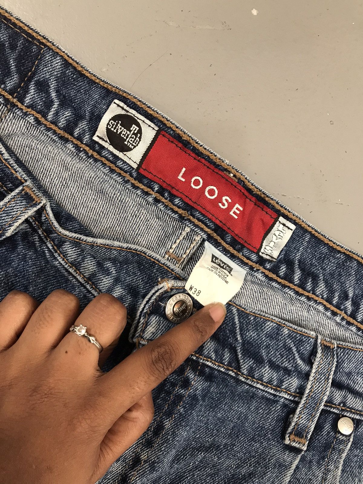 Levi's × Vintage Vintage Levi’s Strauss & co. silver tab denim jort Size US 38 / EU 54 - 5 Thumbnail