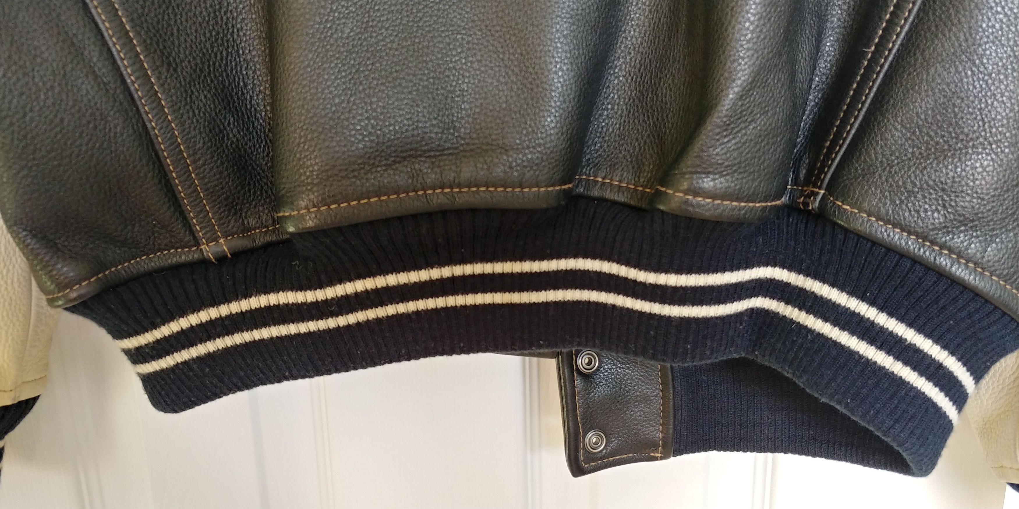 Guess RARE Vintage Guess Leather Varsity Jacket Size US M / EU 48-50 / 2 - 11 Thumbnail