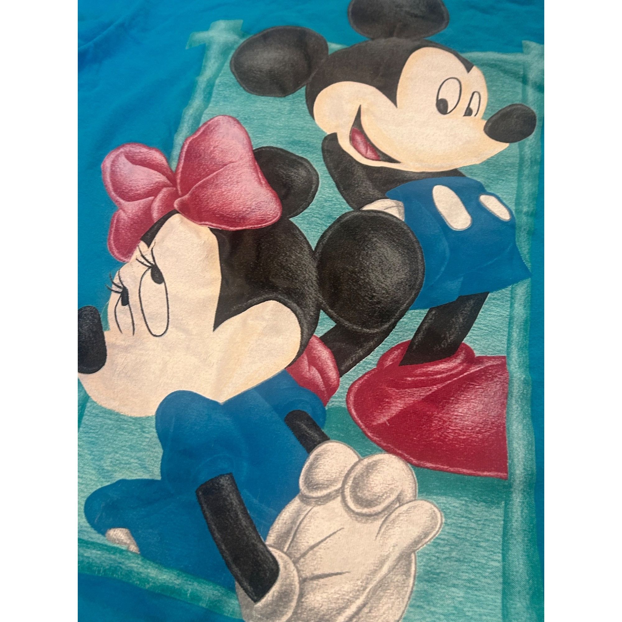 Mickey Unlimited Vintage 1990's Mickey Unlimited Mickey & Minnie Single Stitc Size US S / EU 44-46 / 1 - 5 Thumbnail