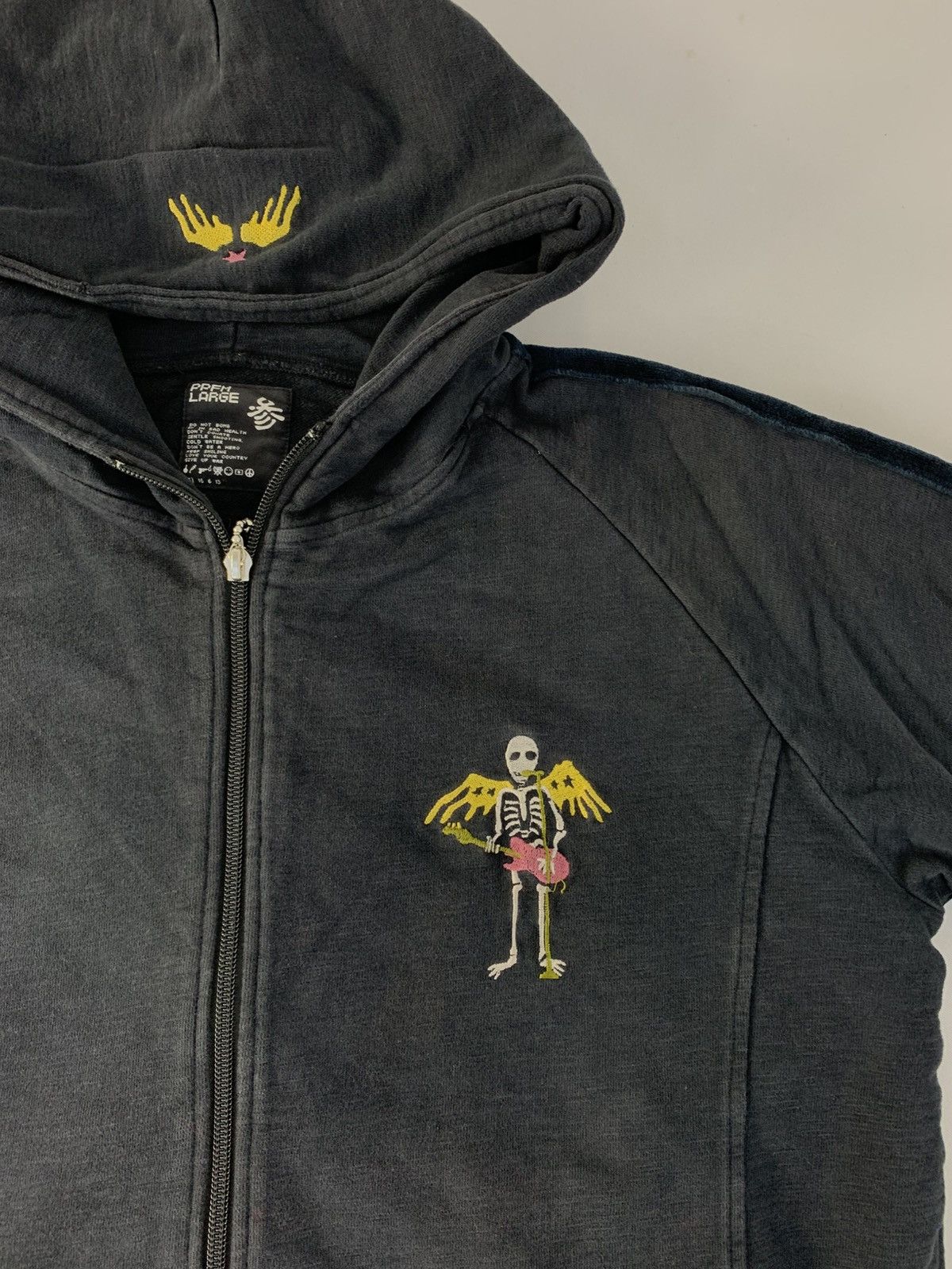 PPFM PPFM Rock and Roll Skull Skeleton Unisex Zip Hoodie Size US S / EU 44-46 / 1 - 3 Thumbnail