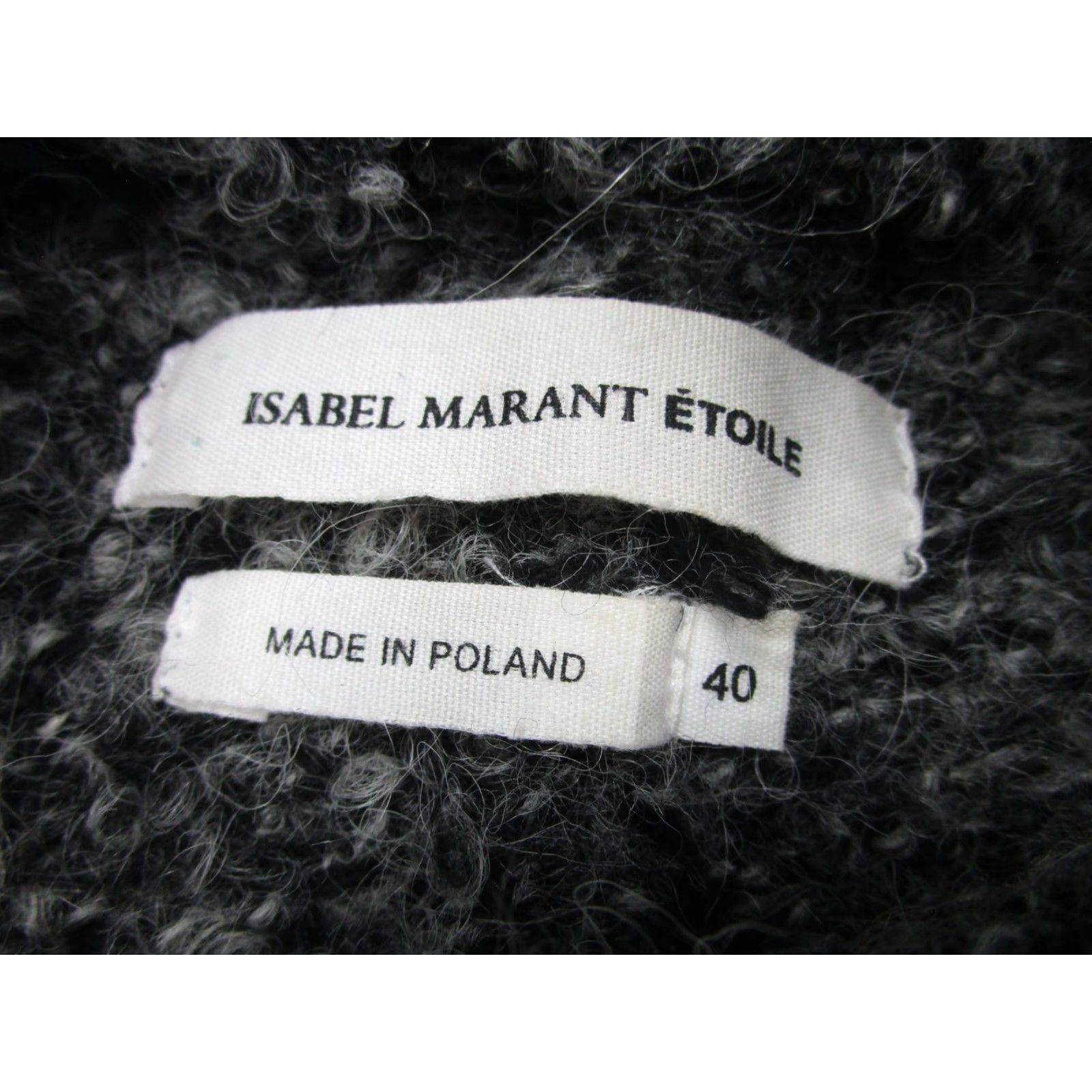 Isabel Marant Isabel Marant Etoile Jacket Womens 40 Gray Boucle Wool Moto Zip Asymmetrical Size S / US 4 / IT 40 - 6 Thumbnail