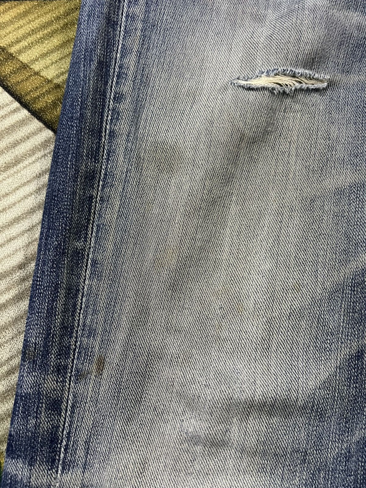 Japanese Brand × Jean × Lee 💥Flare💥Vintage Lee Rider Distressed Jean Size US 31 - 12 Thumbnail