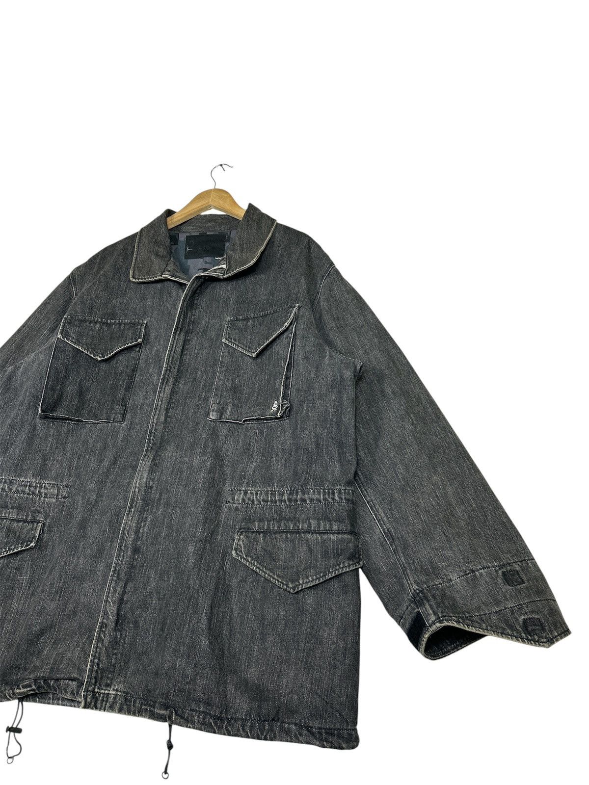 Swagger Vntage SWAGGER Denim Jacket Black Washed Japanese Streetwear Size US XL / EU 56 / 4 - 3 Thumbnail