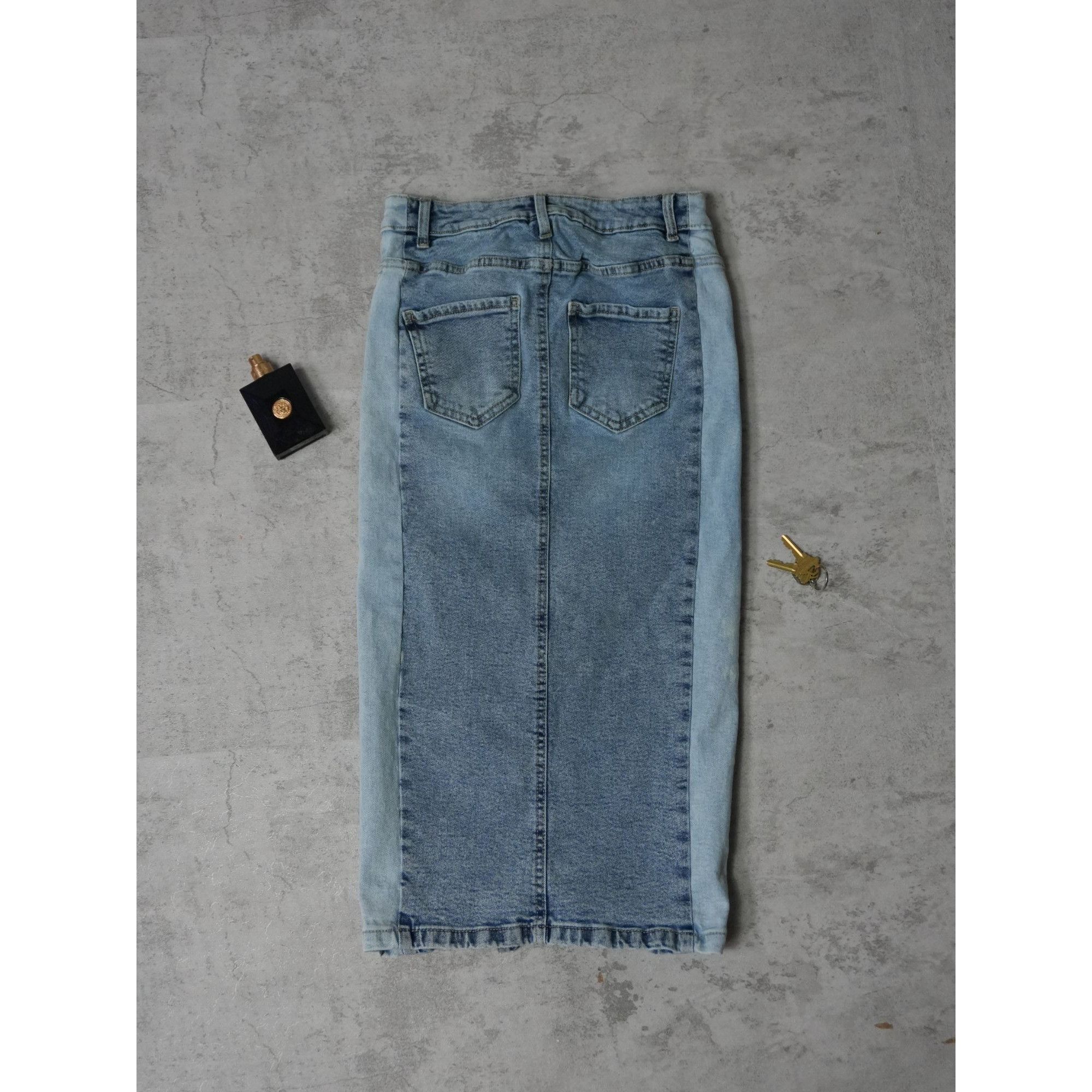 Other Suzy Lightwash Denim Long Skirt Size 26" / US 2 / IT 38 - 2 Thumbnail
