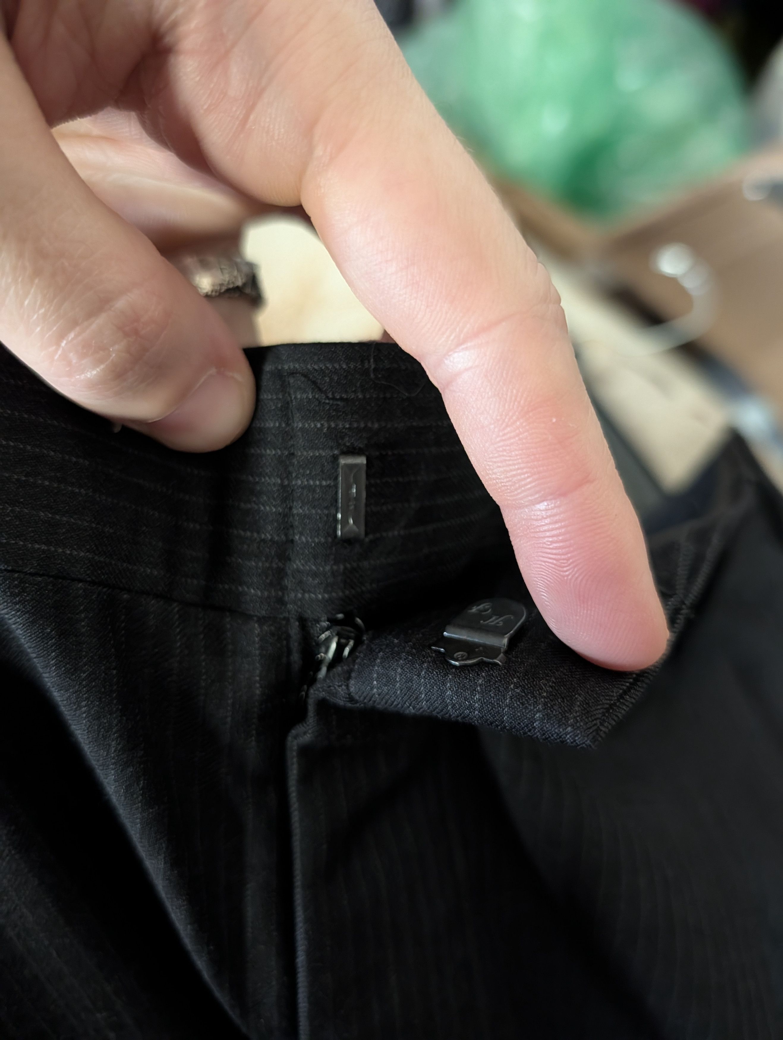 Brooks Brothers Vintage pure Woolmark New Wool pinstriped cuffed trousers Size US 32 / EU 48 - 8 Thumbnail