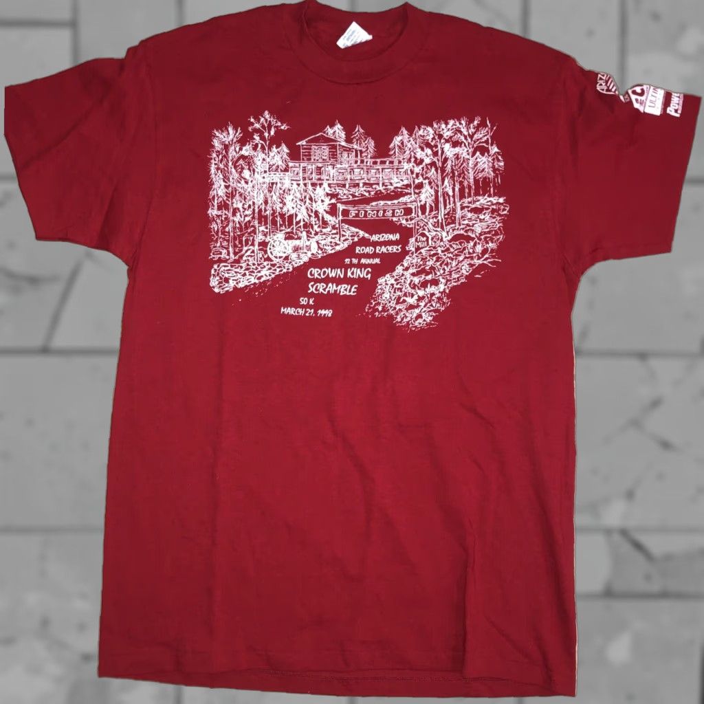 Delta VINTAGE Delta Stitch Red T-Shirt Mens Large Size US L / EU 52-54 / 3 - 1 Thumbnail