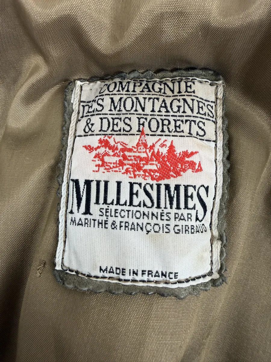 Marithe + Francois Girbaud 1980s Marithé + François Girbaud Grey Leather Shearling Bomber Jacket Size XS / US 0-2 / IT 36-38 - 9 Thumbnail