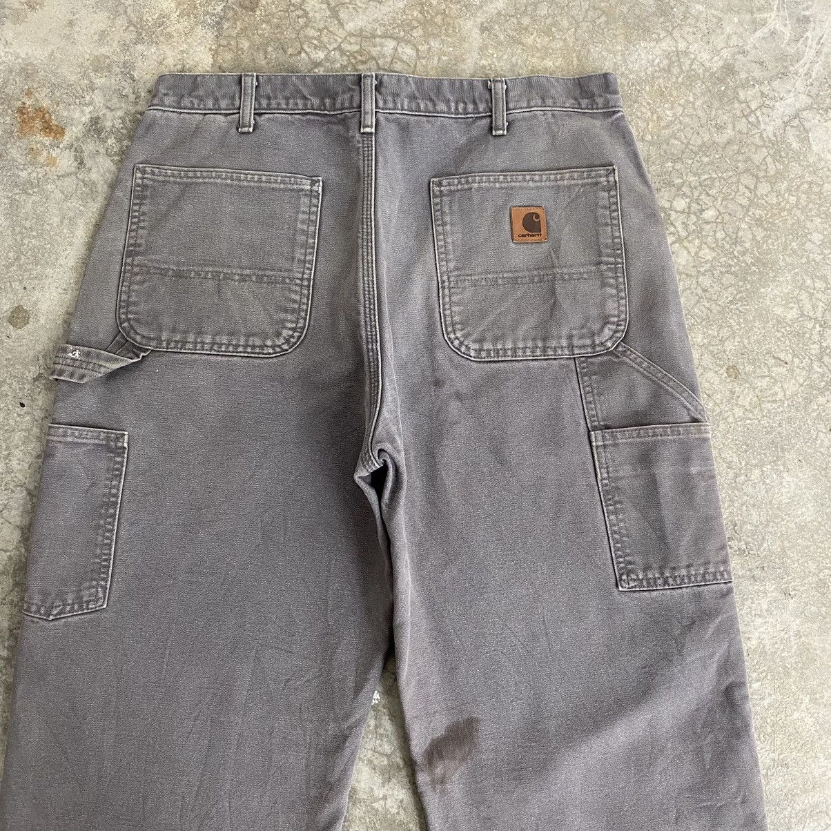 Carhartt Vintage Carhartt Blanket Lined Gravel Grey Carpenter Pants Size US 34 / EU 50 - 14 Thumbnail