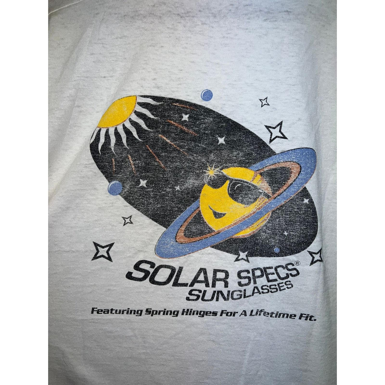Fruit Of The Loom Vintage Solar Specs Shirt Sunglasses Space Thin Tee 90s L Size US L / EU 52-54 / 3 - 6 Thumbnail
