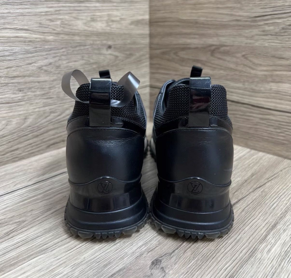 Louis Vuitton LV Run Away Black Sneakers J41 Size US 6.5 / IT 36.5 - 4 Thumbnail