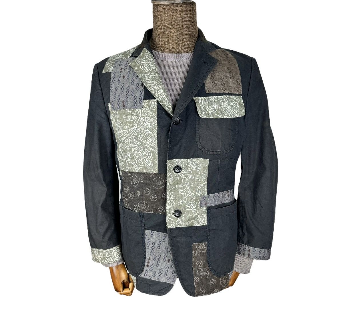 CDG by Comme des Garcons 🌟CDG HOMME FW2009 PATCHWORK BLAZER LIKE JUNYA WATANABE Size US M / EU 48-50 / 2 - 2 Thumbnail