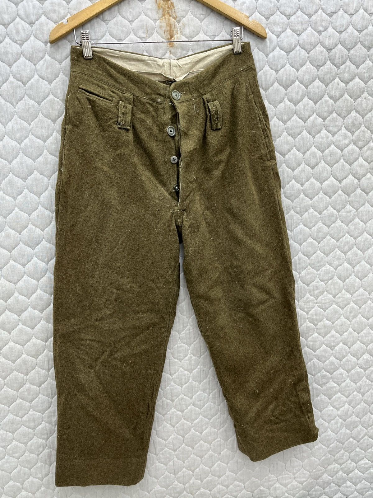 Vintage 🔥🔥🔥STEALS VTG JAPAN MILITARY WOOL PANTS Size US 29 - 3 Thumbnail