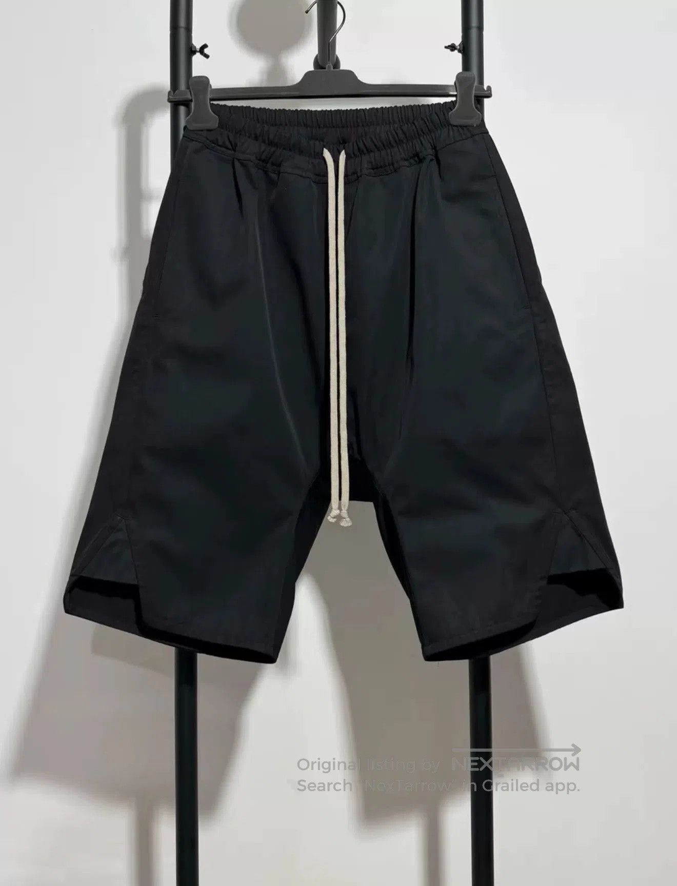 Rick Owens Rick Owens Black Mainline Shorts. Size US 30 / EU 46 - 1 Thumbnail
