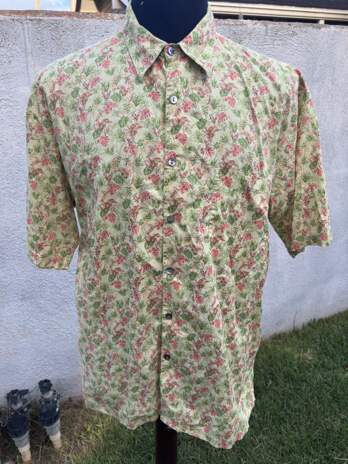 Tori Richard PreOwned Tori Richard Yellow Hawaiian Shirt Men's Large Size US L / EU 52-54 / 3 - 1 Thumbnail