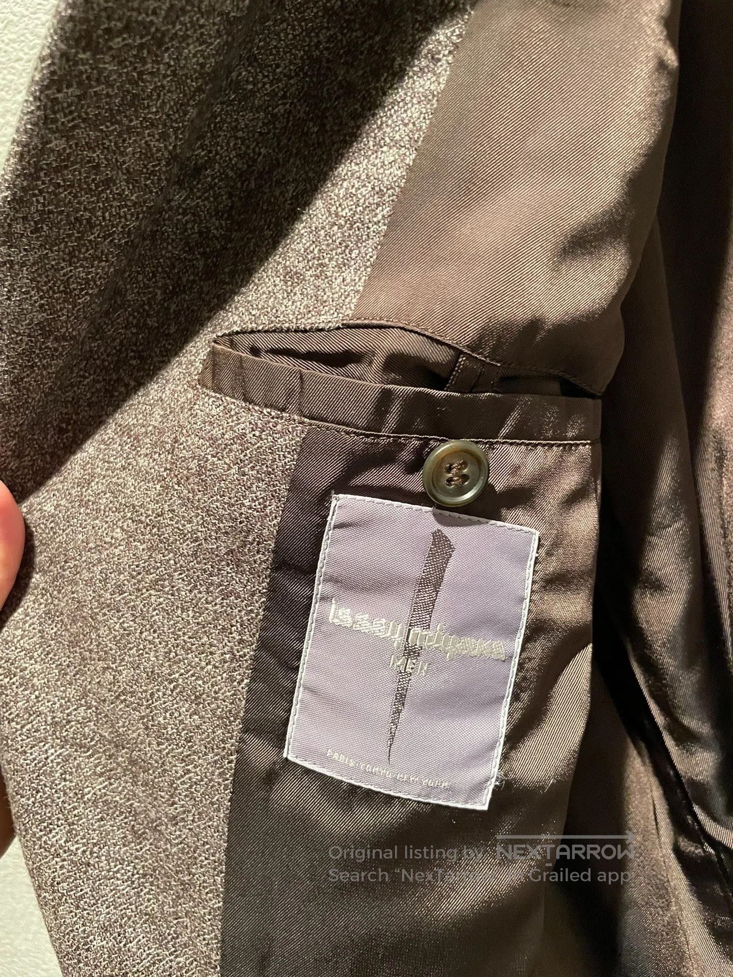 Issey Miyake Issey Miyake 80s Walnut Button Blazer. Size US M / EU 48-50 / 2 - 6 Thumbnail