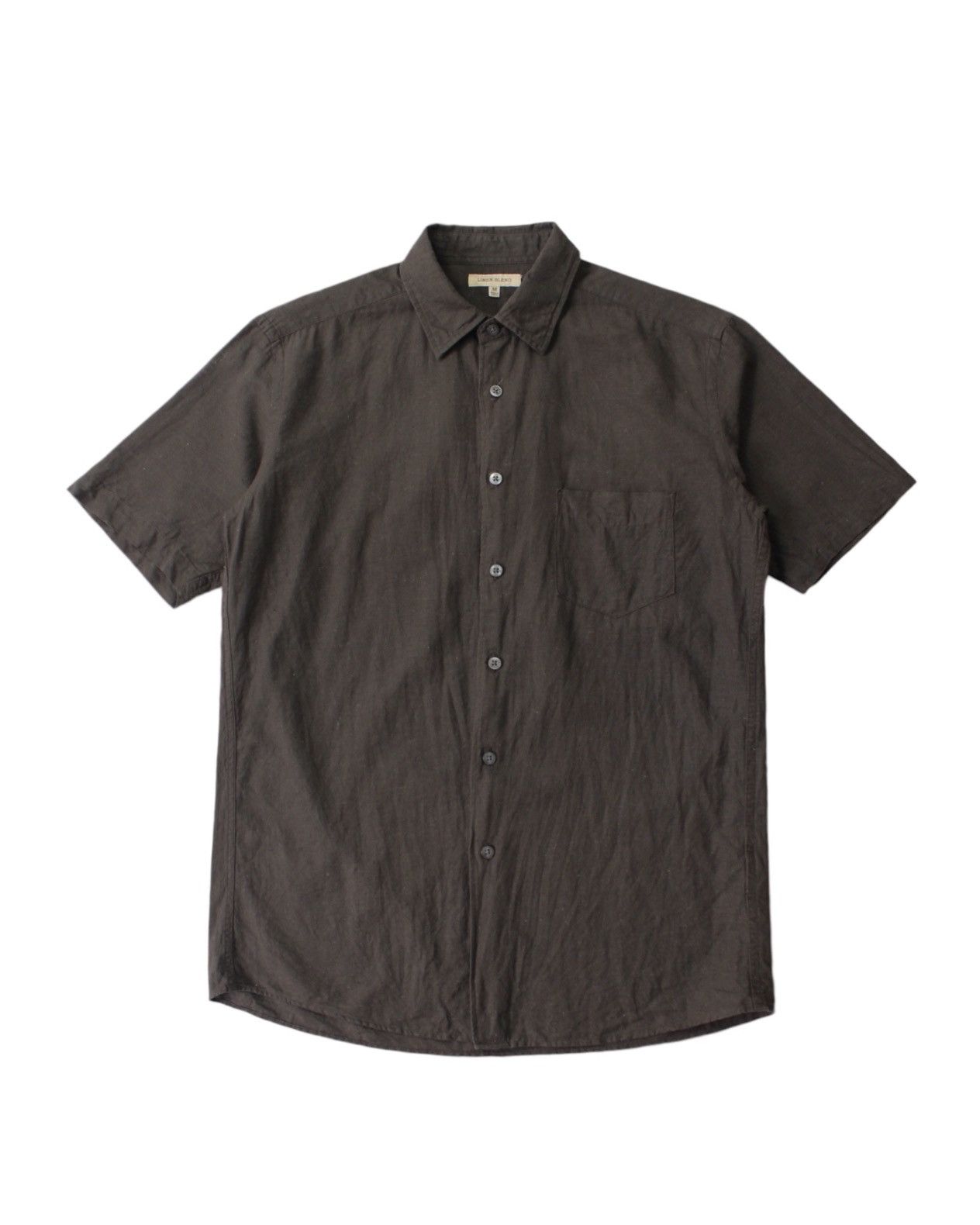 Vintage UNIQLO LINEN BLEND SHORT SLEEVE SHIRT Size US M / EU 48-50 / 2 - 1 Thumbnail