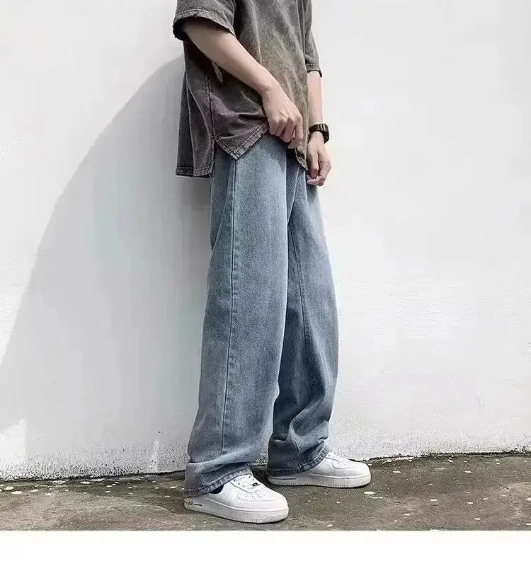 Japanese Brand Straight and versatile washed jeans Size US 32 / EU 48 - 3 Thumbnail