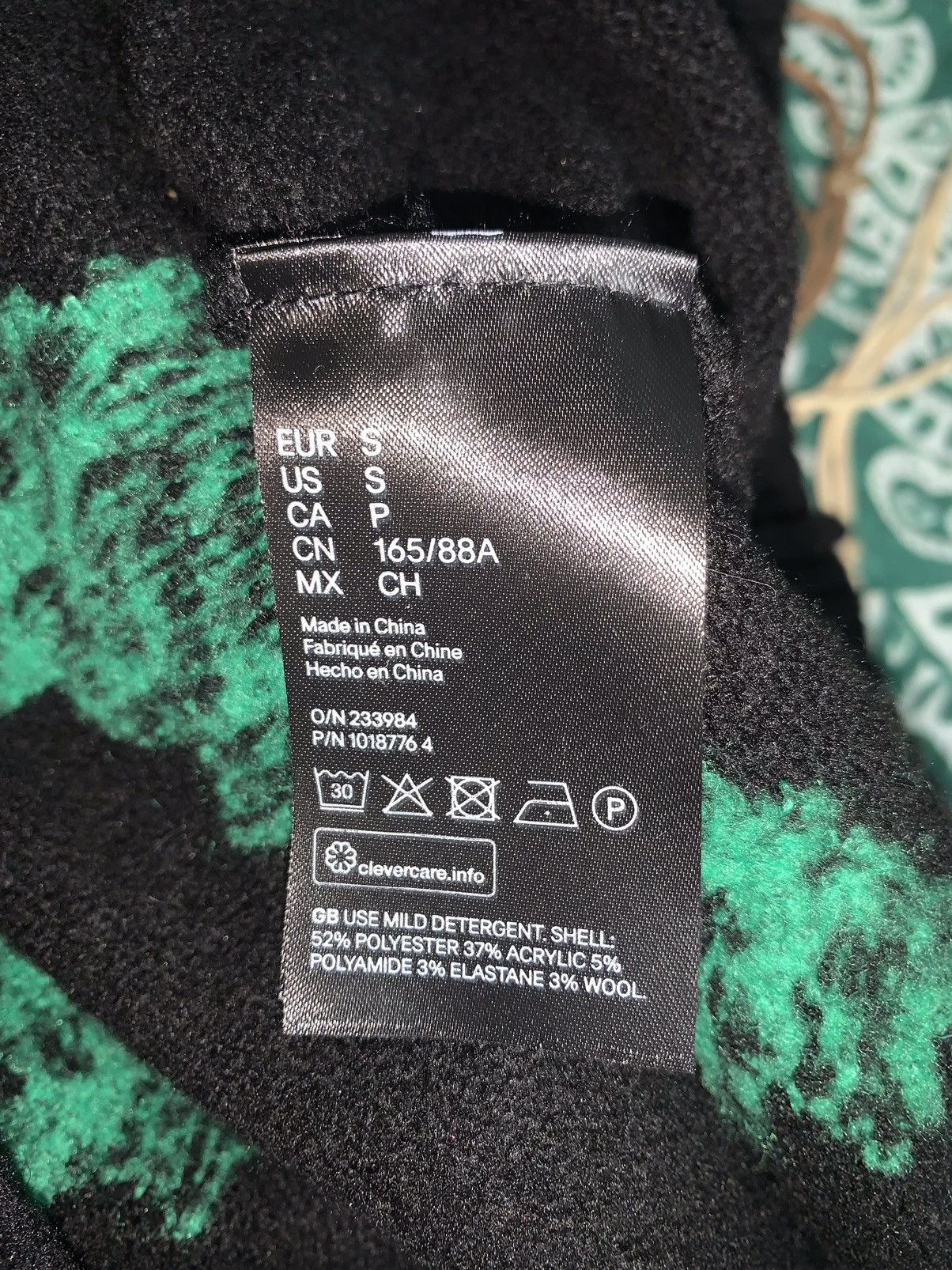 No Fear No Fear x H&M Jacquard Knit Vest Black/Green Y2K Style Size US S / EU 44-46 / 1 - 8 Thumbnail