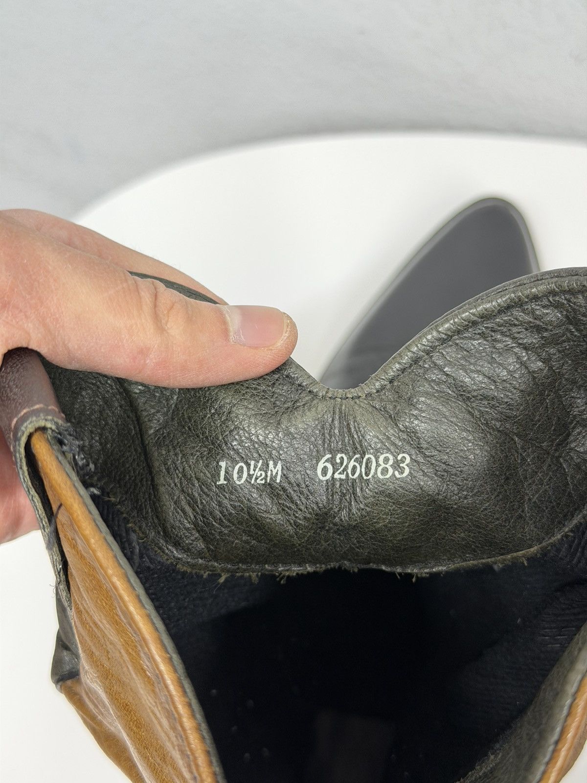 If Six Was Nine AS 98 Vibe Artisan Vintage Leather Western Boots Cowboy Size US 10.5 / EU 43-44 - 12 Thumbnail