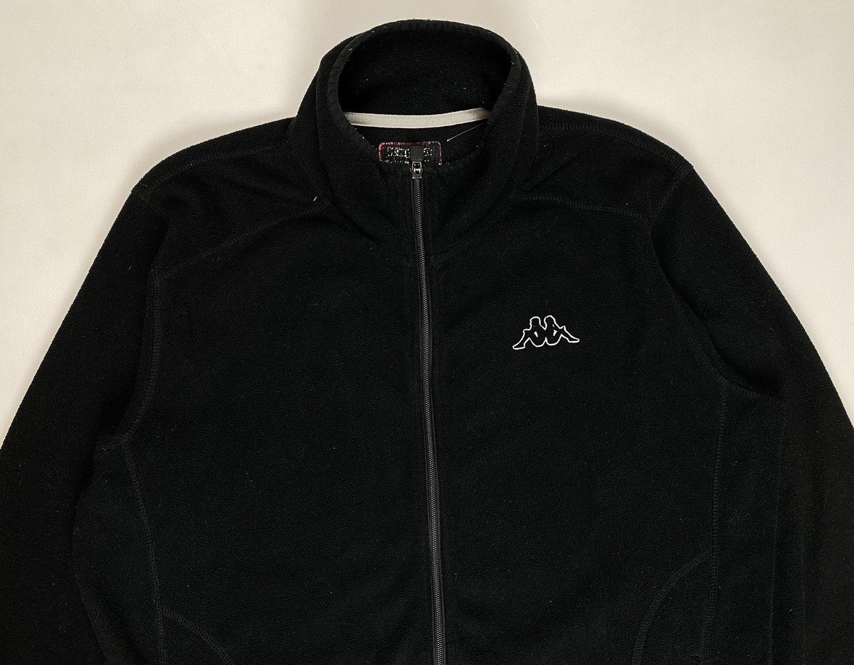 Kappa Kappa Zip Up Fleece Jacket Black Logo Mens Size US M / EU 48-50 / 2 - 3 Thumbnail