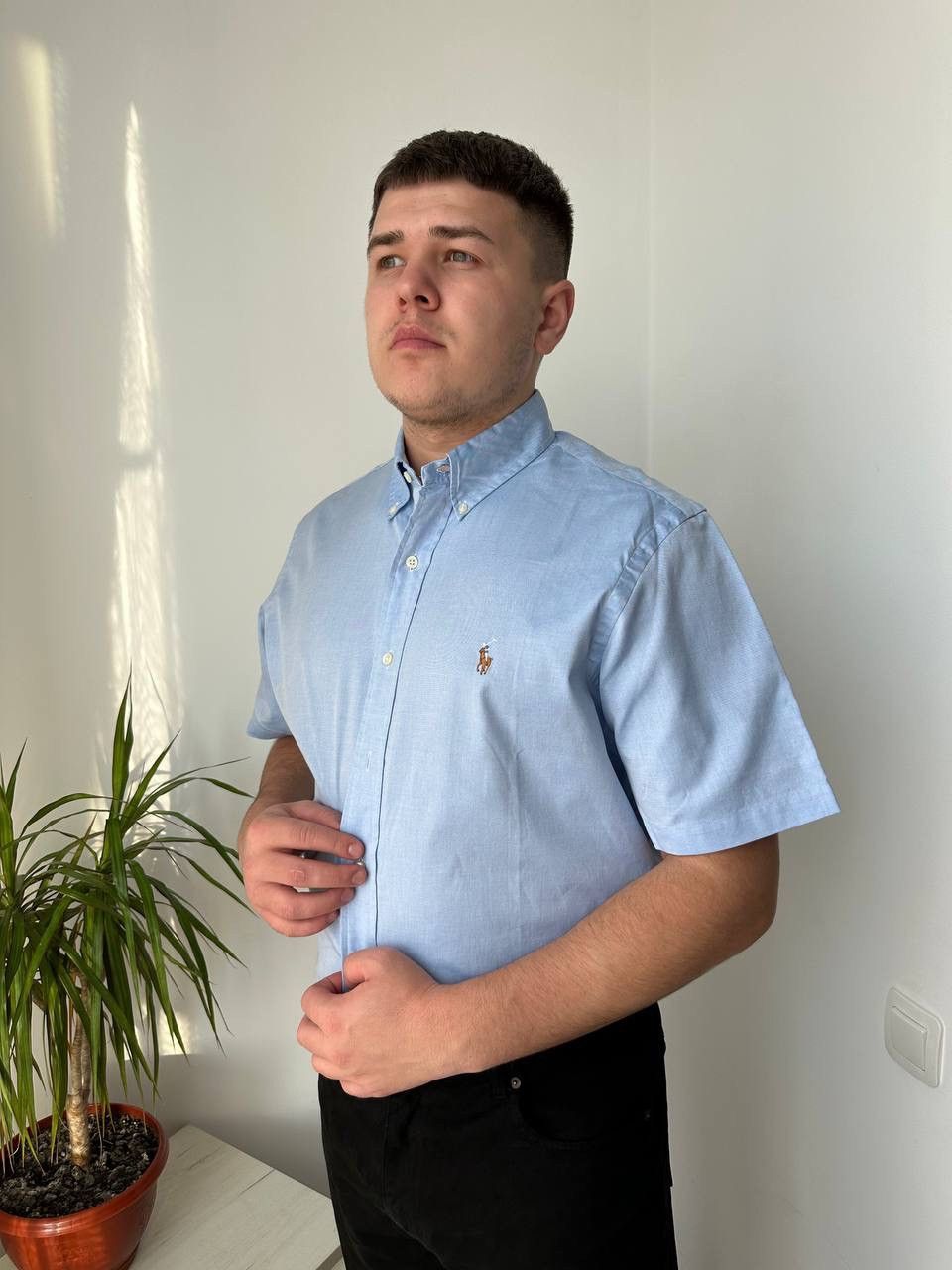 Polo Ralph Lauren × Vintage Vintage Polo Ralph Lauren Blue Shirt Size US L / EU 52-54 / 3 - 2 Thumbnail