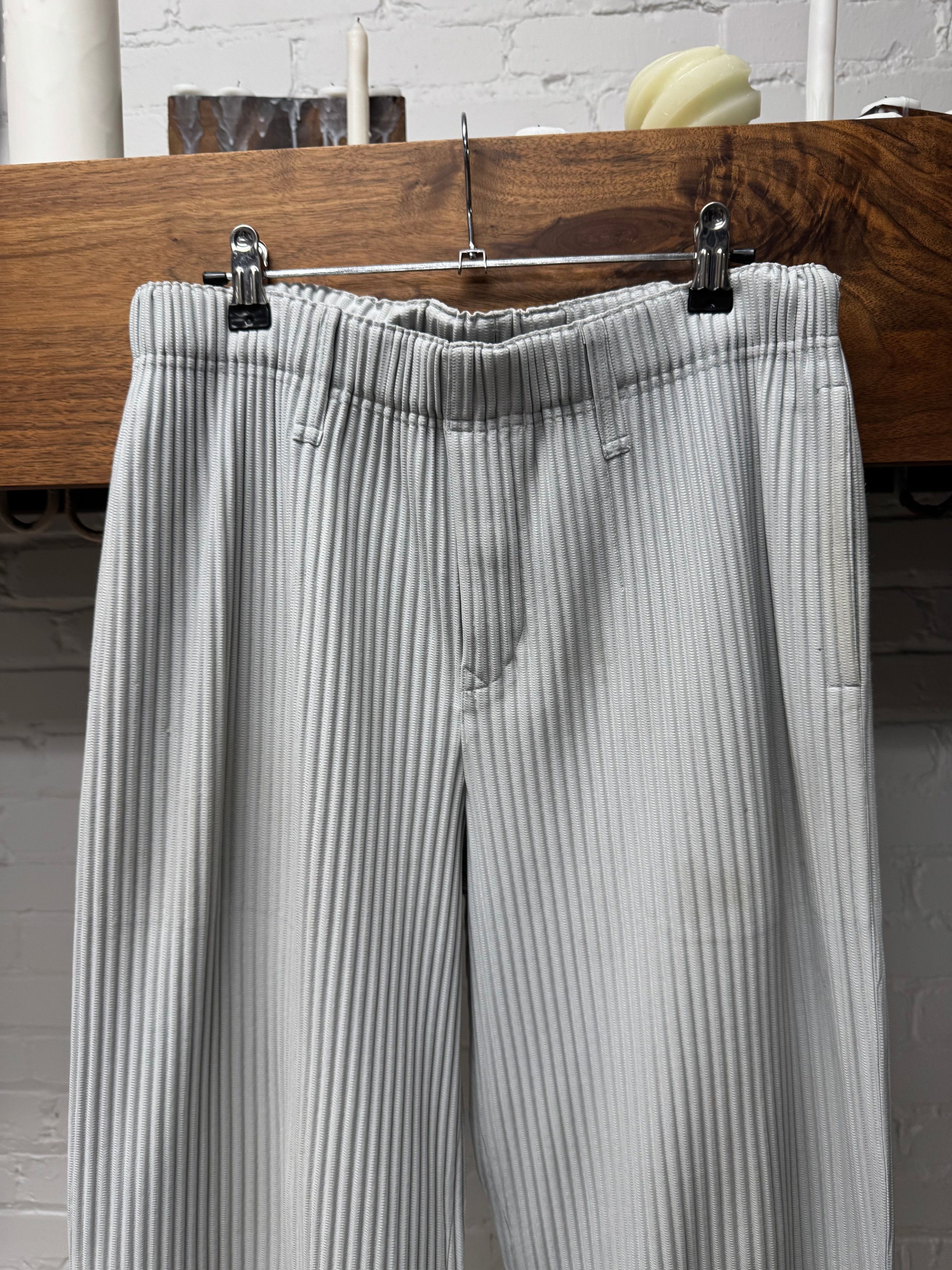Issey Miyake Issey Miyake ‘Homme Plisse’ Grey Wide Leg Pants Size US 32 / EU 48 - 2 Thumbnail