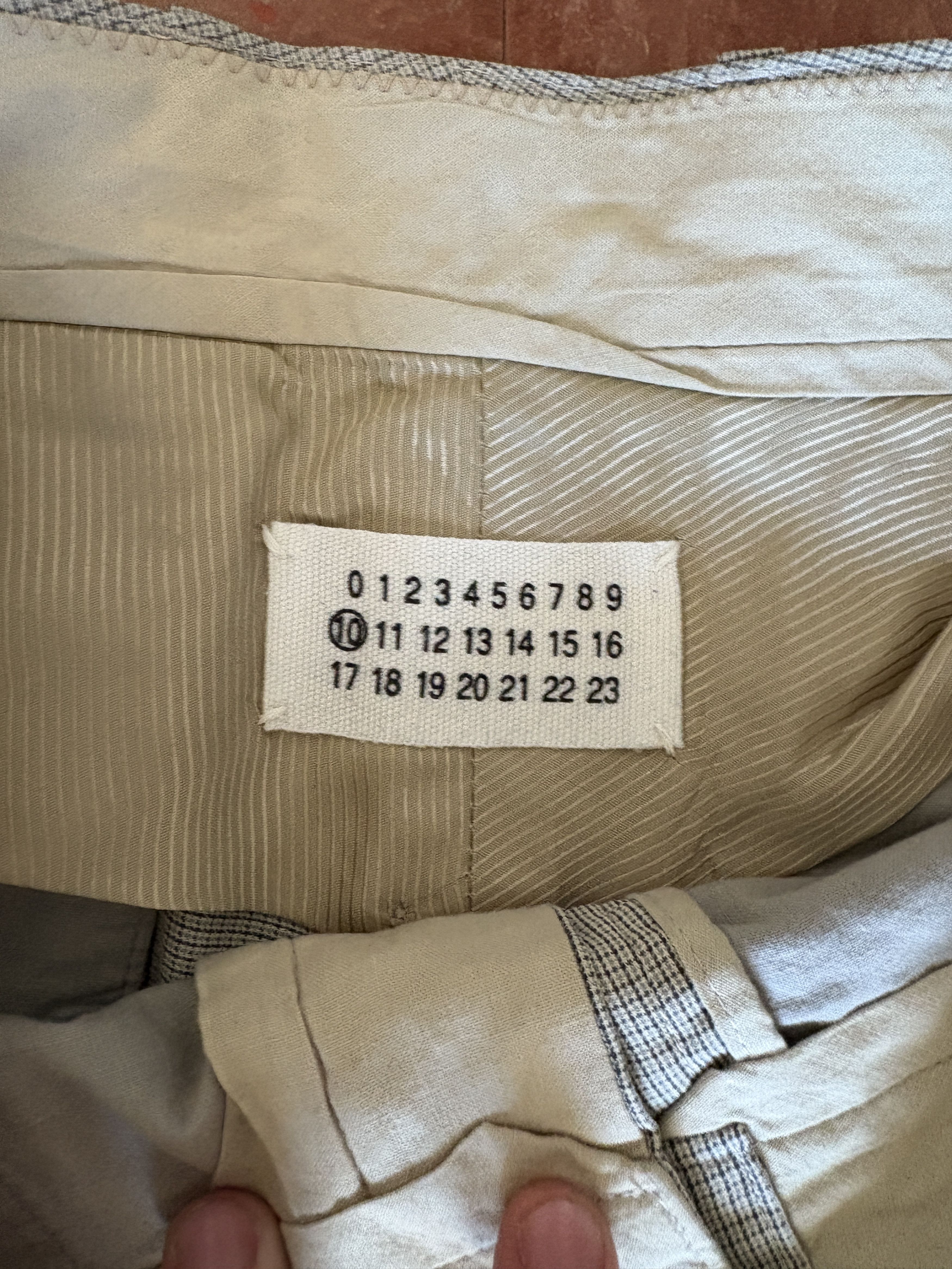 Maison Margiela Martin Margiela SS01 (Line 10) Checkered Belt Pants Size US 30 / EU 46 - 6 Thumbnail